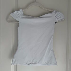Aritzia White Off-Shoulder Top